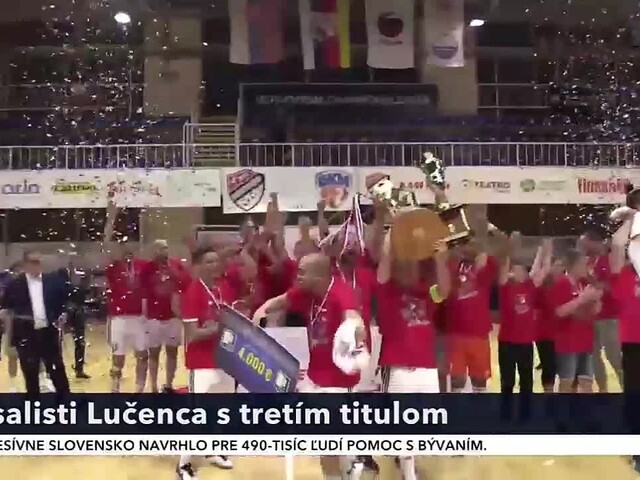 Futsalisti Lučenca vyhrali nad Banskou Bystricou a získali tak už tretí majstrovský titul