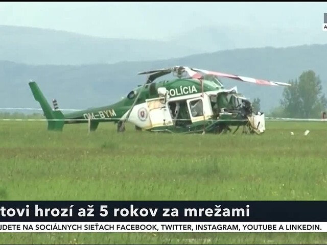 Pilot, ktorý prežil tragický pád vrtuľníka, sa postavil pred súd. Hrozí mu päť rokov za mrežami
