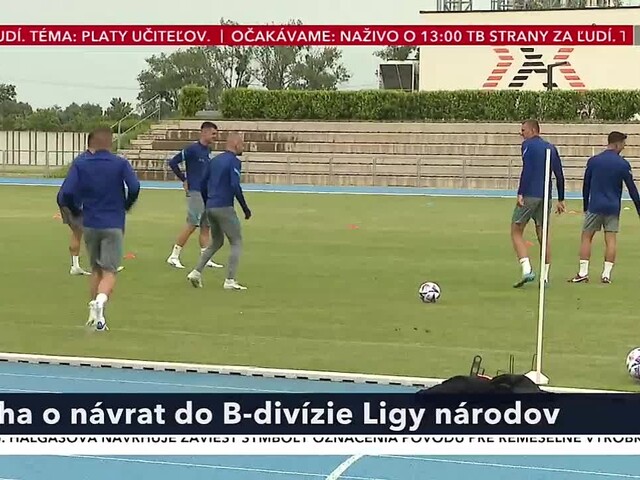 Futbaloví reprezentanti majú jasný cieľ, vrátiť Slovensko do B-divízie Ligy národov