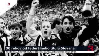 Futbalisti Slovana získali pred 30 rokmi federálny titul. V ťažkej konkurencii sa presadil mladý tím