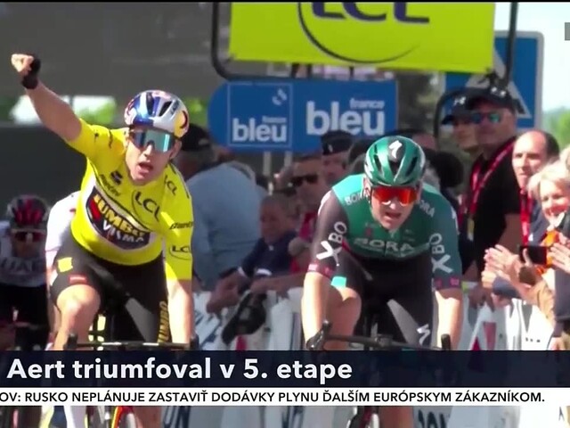 Van Aert vyhral 5. etapu Critérium du Dauphiné, belgický cyklista v cieľovom špurte zdolal svojho krajana