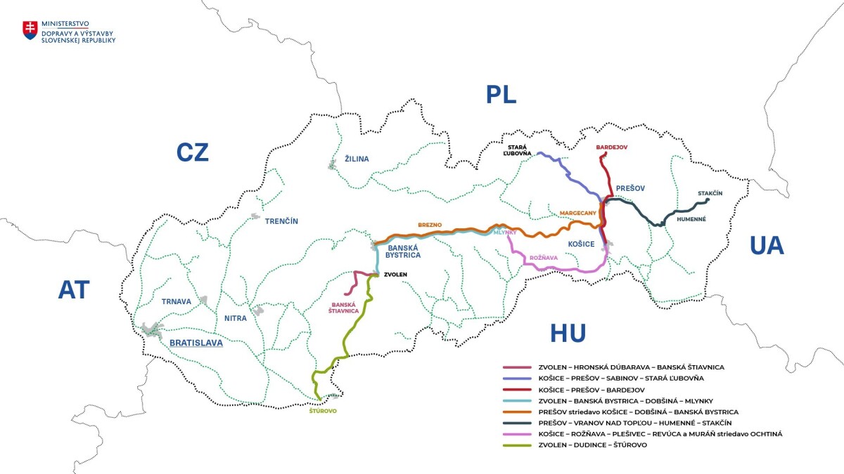 Trasy letných vlakov