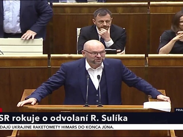 Minister hospodárstva R. Sulík sa vyjadril k návrhu na jeho odvolanie