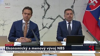 TB guvernéra NBS P. Kažimíra o ekonomickom a menovom vývoji