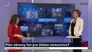 Plán obnovy len pre štátne nemocnice?