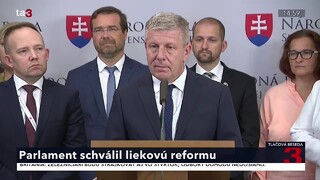 TB predstaviteľov hnutia OĽANO o schválenej liekovej reforme