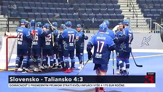 Slovenskí hokejbalisti zdolali Talianov na Majstrovstvách sveta v Kanade