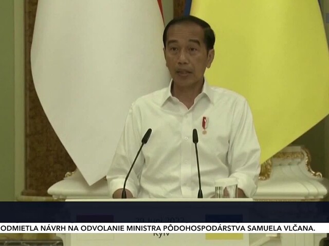 Prezident Indonézie navštívil Ukrajinu. Pokúša sa vyjednať mier medzi dvoma krajinami