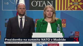TB prezidentky Z. Čaputovej o výsledkoch summitu NATO v Madride