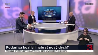 Prežije koalícia túto krízu? Podľa Grendela vláda vydrží, Takáč verí, že to ukončí SaS