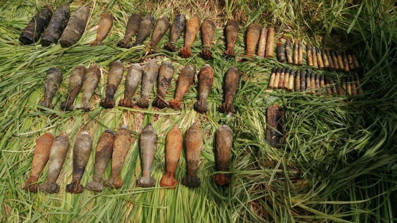 Šokujúci nález pri Zvolene. Pyrotechnik prevzal stovky kusov munície  z druhej svetovej vojny