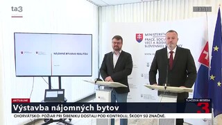TB ministra práce, sociálnych vecí a rodiny M. Krajniaka a podpredsedu vlády Š. Holého o výstavbe nájomných bytov