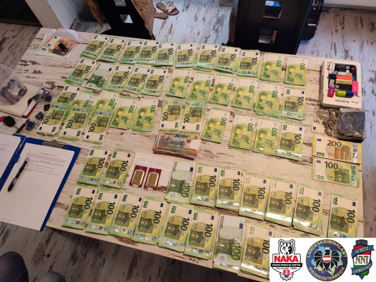 Zadržaný dôkazný materiál v rámci akcie Parketár