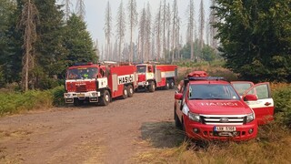 Z Národného parku České Švajčiarsko evakuujú ľudí, požiar sa rozšíril do Nemecka