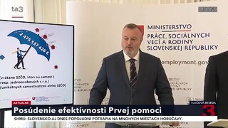 TB ministra práce M. Krajniaka o posúdení efektívnosti Prvej pomoci