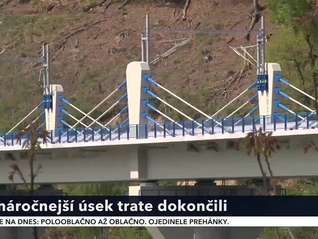 Obyvatelia si vydýchli. Najťažší úsek rýchlostnej železničnej trate na Považí dokončili