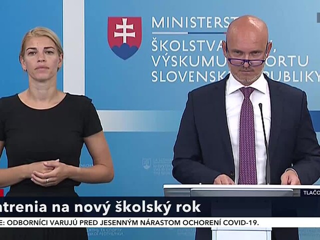 TB ministra školstva B. Gröhlinga k opatreniam prevencie proti ochoreniu COVID-19 na nový školský rok
