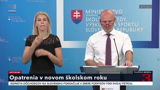 TB ministra školstva B. Gröhlinga o opatreniach v novom školskom roku