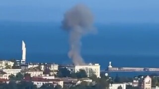 Z Krymu hlásia explózie. Do budovy veliteľstva ruskej Čiernomorskej flotily narazil dron