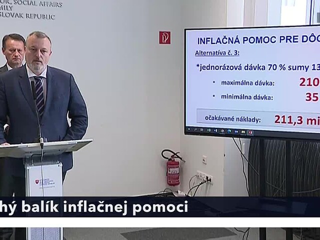 Sme rodina navrhla mimoriadne dávky dôchodcom. Majú pomôcť s infláciou, nárastom cien energií a potravín