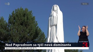 Obec Papradno sa teší z novej sochy Panny Márie. Dostala ju od miestneho sochára