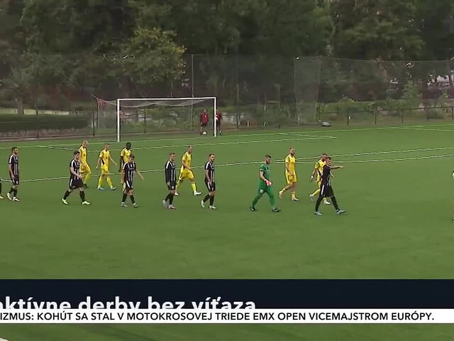 Atraktívne derby medzi Petržalkou a Košicami sa skončilo bez víťaza