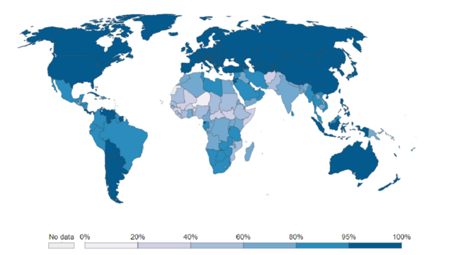 Prehľad celosvetovej gramotnosti