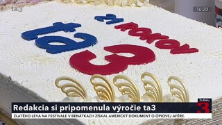 Redakcia si pripomenula výročie ta3. Generálny riaditeľ zamestnancom poďakoval za ich doterajšiu prácu