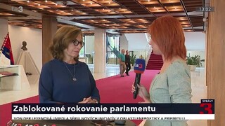 Parlamentné štúdio ta3: Vyjadrenie Zemanovej o zablokovaní rokovania parlamentu