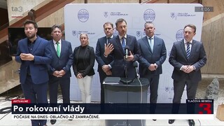 TB premiéra E. Hegera a ministrov z hnutia OĽANO po rokovaní vlády v novej zostave