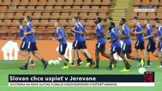 Slovan chce uspieť v Jerevane. Jeho cieľom je byť nebezpečnejší a efektívnejší ako súper