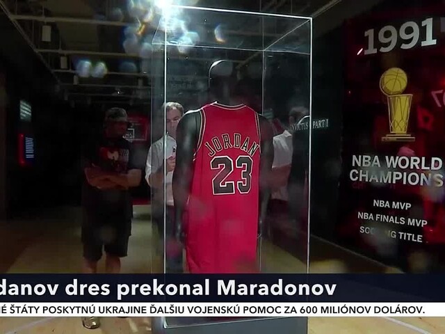 Dres basketbalistu Jordana zdolal rekord medzi športovými suvenírmi. Prekonal aj Maradonu