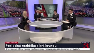 MIMORIADNE Štúdio ta3:  Svet sa lúči s najdlhšie vládnucou panovníčkou. Kráľovná Alžbeta II. spájala ľudí celý život