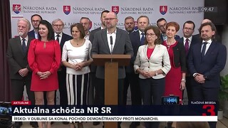 TB predsedu strany SaS R. Sulíka a jej členov k aktuálnej schôdzi parlamentu