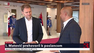 Parlamentné štúdio ta3: Podľa Matoviča môžu voľby v takto vypätej atmosfére priviesť k moci zlo
