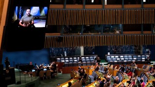 Rusko chce vojnu, povedal Zelenskyj. Od OSN žiada potrestať Moskvu