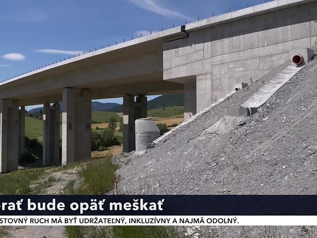 Diaľnica pri Ružomberku nebude hotová ani do konca roka. Termín dokončenia sa posunie