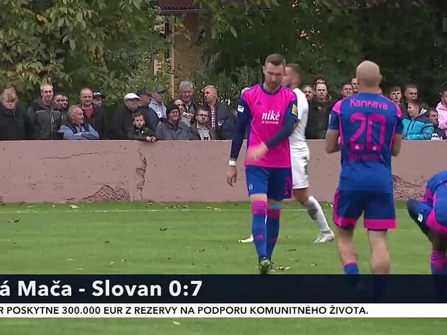 Slovan Bratislava postúpil do štvrtého kola Slovnaft cupu po očakávanej výhre nad Malou Mačou