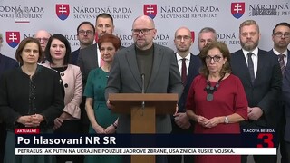 TB strany SaS po hlasovaní o odvolávaní Igora Matoviča