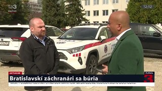 Bratislavskí záchranári sa búria. Riaditeľ Záchrannej zdravotnej služby Andrási vinu za situáciu necíti