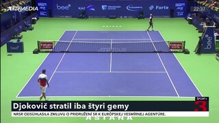 Djokovič podal na turnaji ATP v Nur Sultane dobrý výkon a postúpil do štvrťfinále, kde sa stretne s Chačanovom