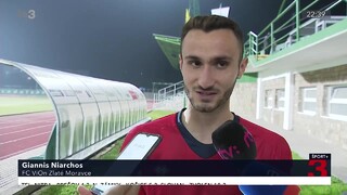 V Skalici sa blysol grécky útočník. Zlatým Moravciam pomohol dvoma gólmi k víťazstvu