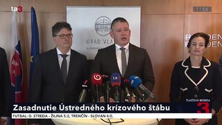 Ústredný krízový štáb rokoval. Hlavnou témou boli opatrenia utečencov z Ukrajiny