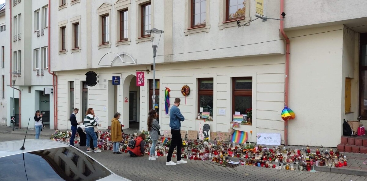 Takto to vyzerá pred Teplárňou v nedeľu (16. októbra 2022)