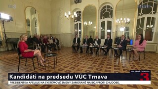 Predvolebné diskusie ta3: Boj kandidátov o post predsedu VÚC Trnava