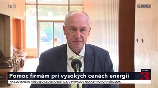 TB ministra hospodárstva K. Hirmana o pomoci firmám pri vysokých cenách energií