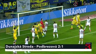 Pätnáste kolo Fortuna ligy uzavrel zápas Dunajskej Stredy a Podbrezovej, hviezdou súboja bol Krstovič