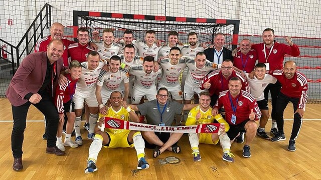 Futsalisti Mimelu Lučenec zvíťazili v druhom zápase Ligy majstrov, sú na čele tabuľky