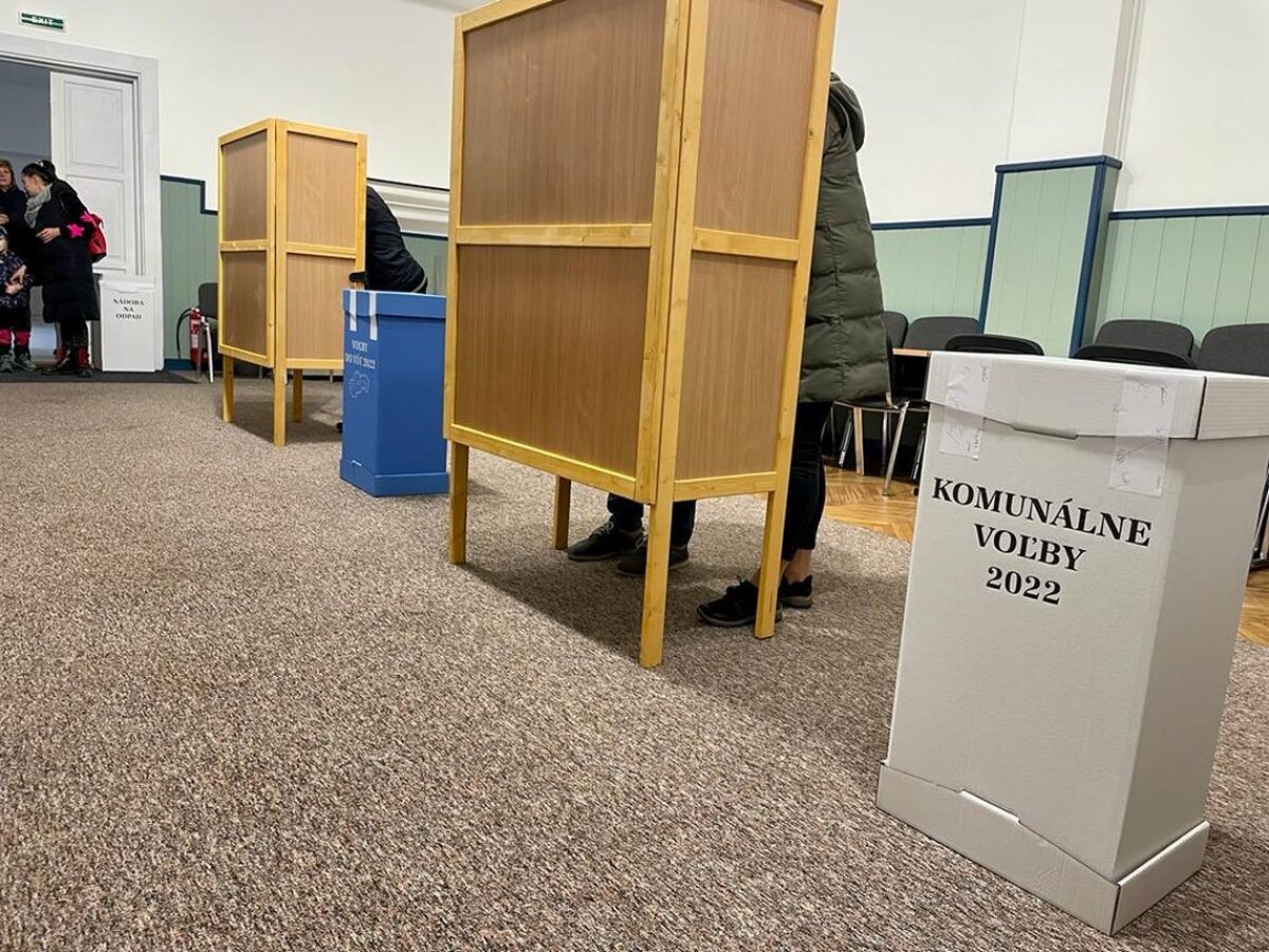 Volebná miestnosť v Kežmarku