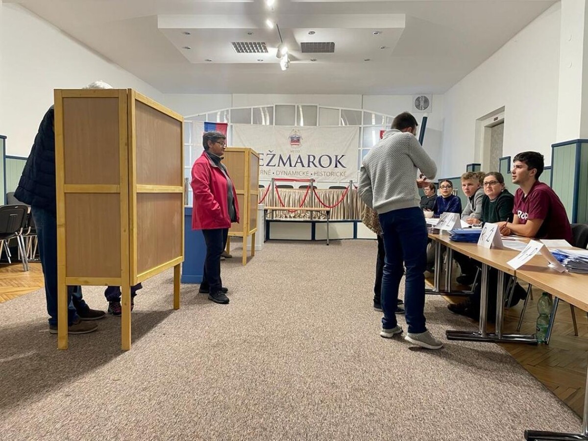 Volebná miestnosť v Kežmarku
